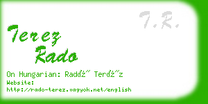 terez rado business card